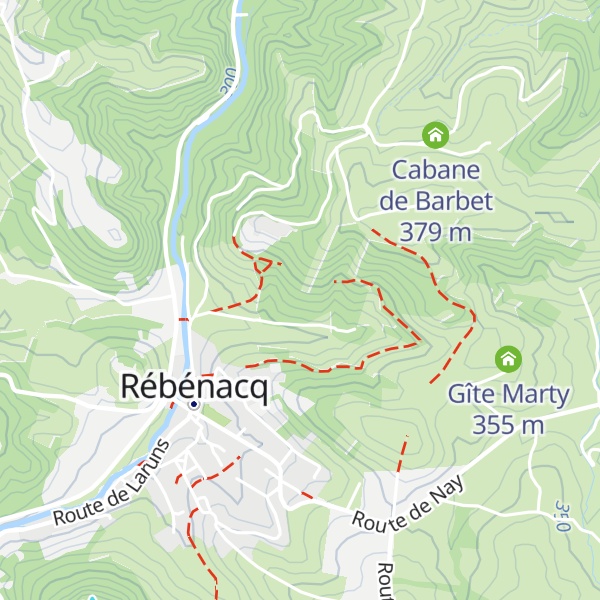 Map of Cabane Larrivière