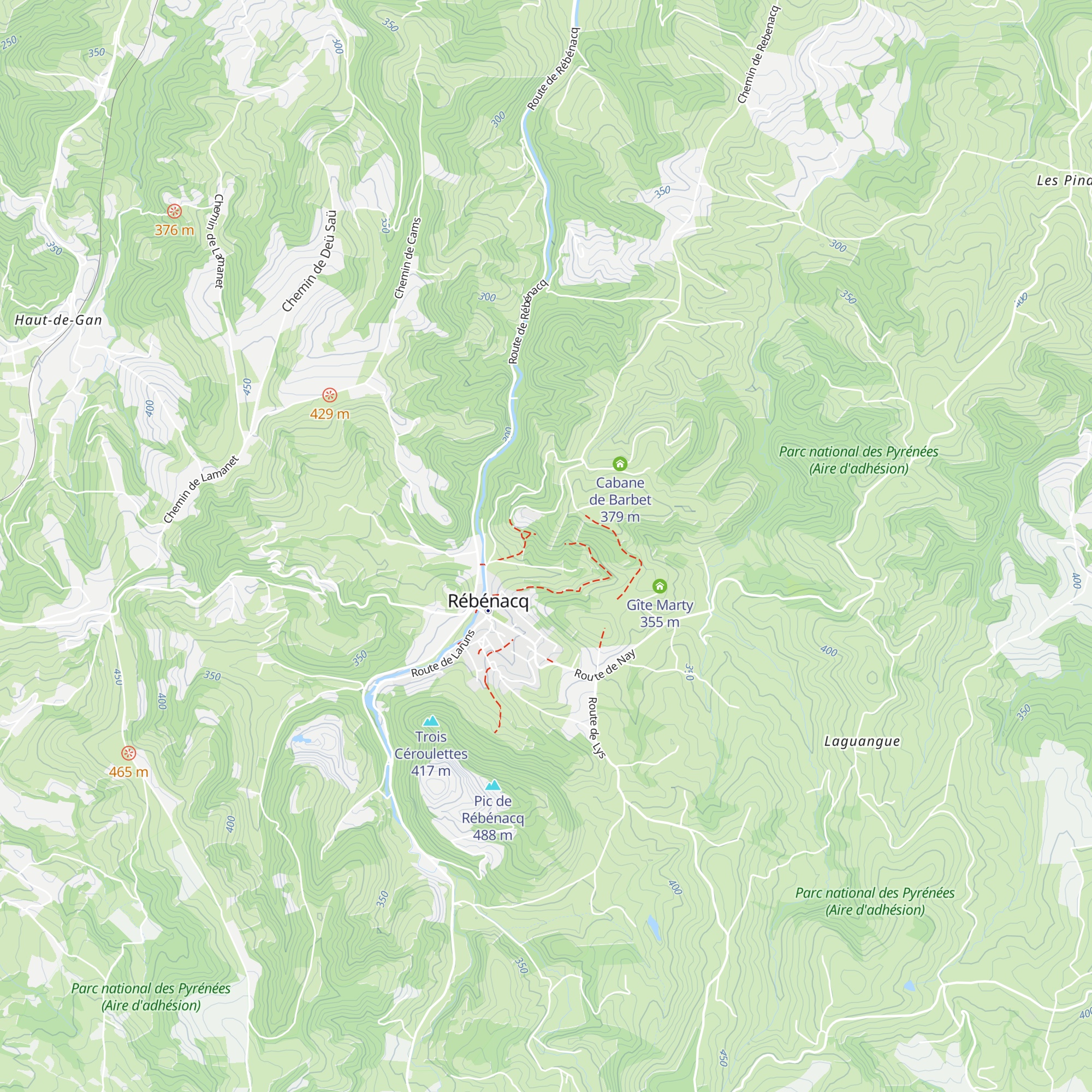 Cabane Barbet map