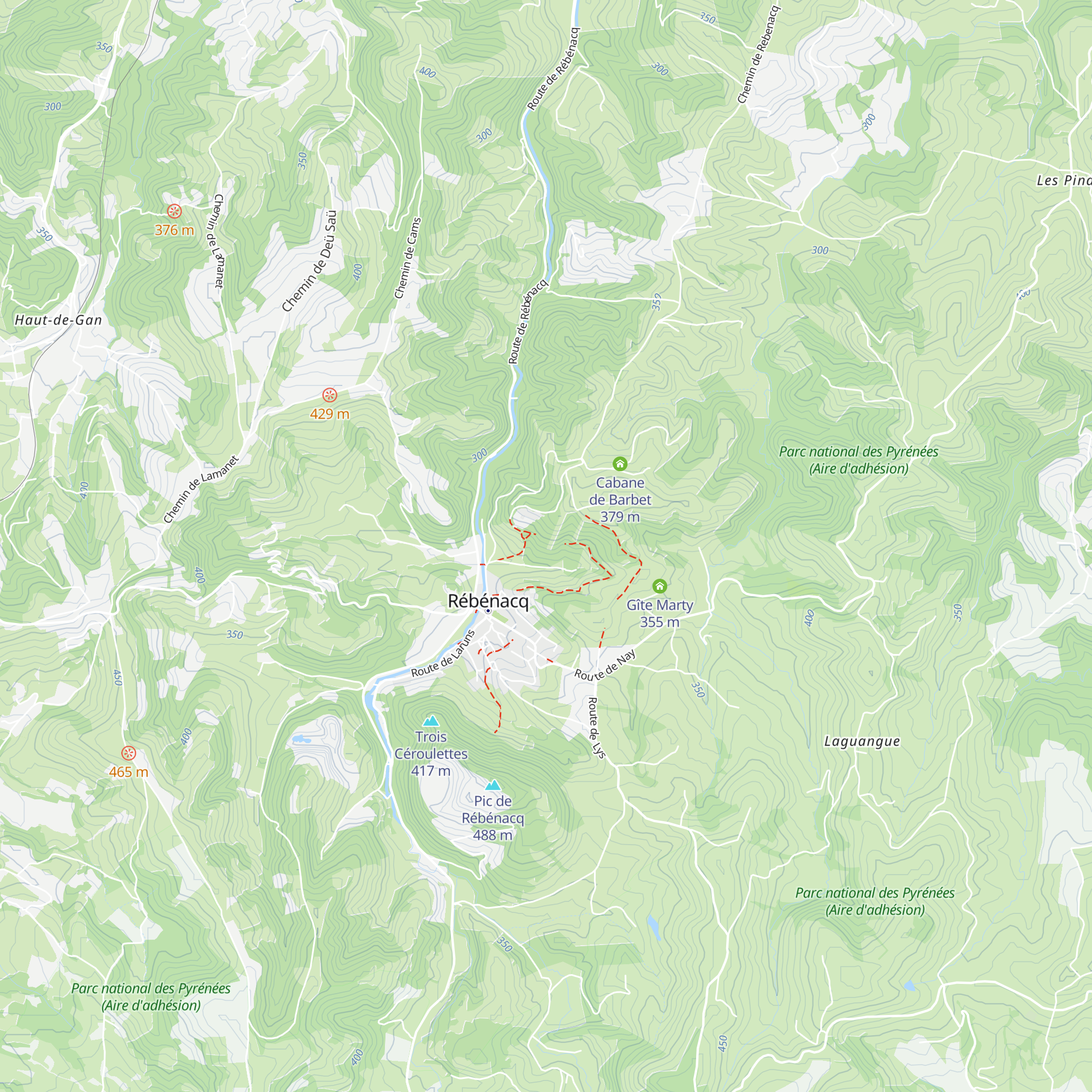 Cabane Barbet map