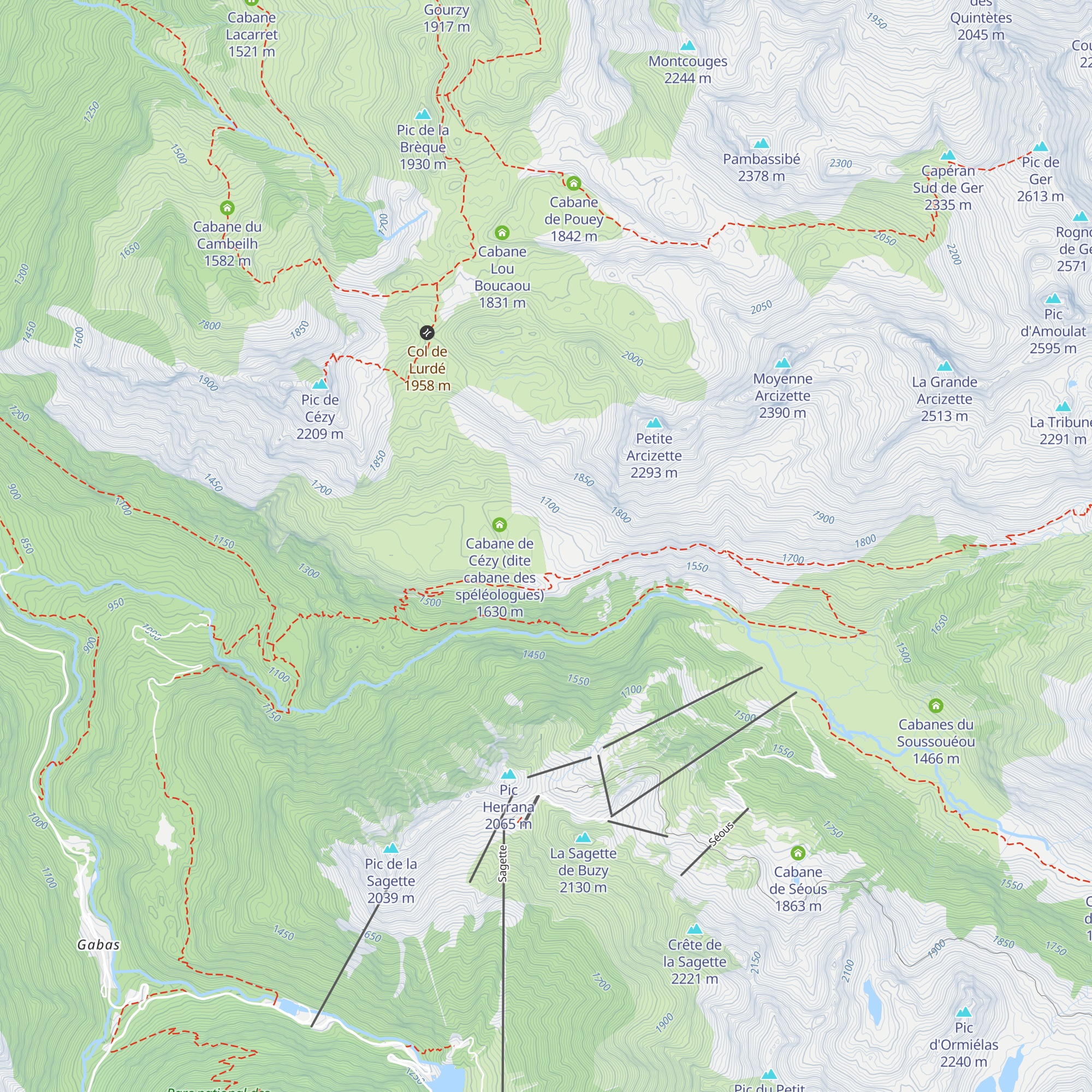 Cabane de Cézy map