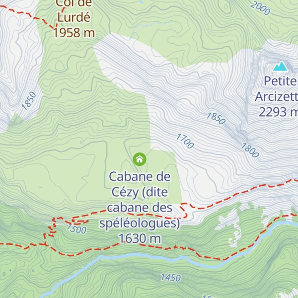 Map of Cabanes de Cezy - Vallee d