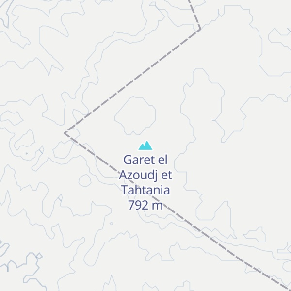 Map of Garet el Azoudj et Tahtania