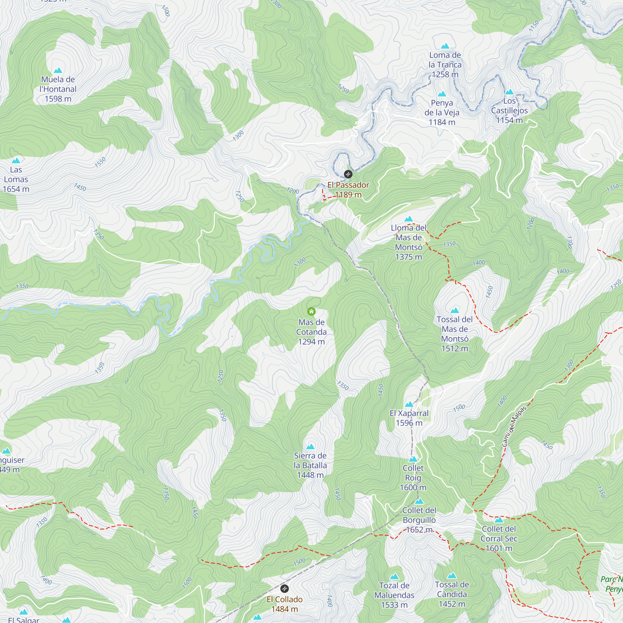 Mas de Cotanda map