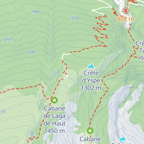 Map of Cabane Laga de Baigt