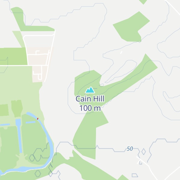 Map of Cain Hill