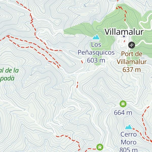 Map of Refugi de Villamalur