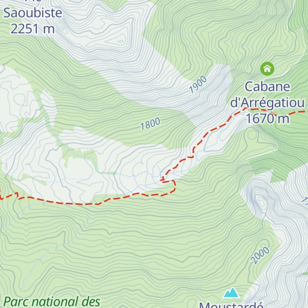 Map of Cabane de la Glère