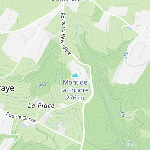Map of Mont de la Foudre