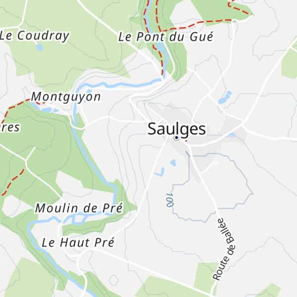 Map of Gîte du Val d'Erve