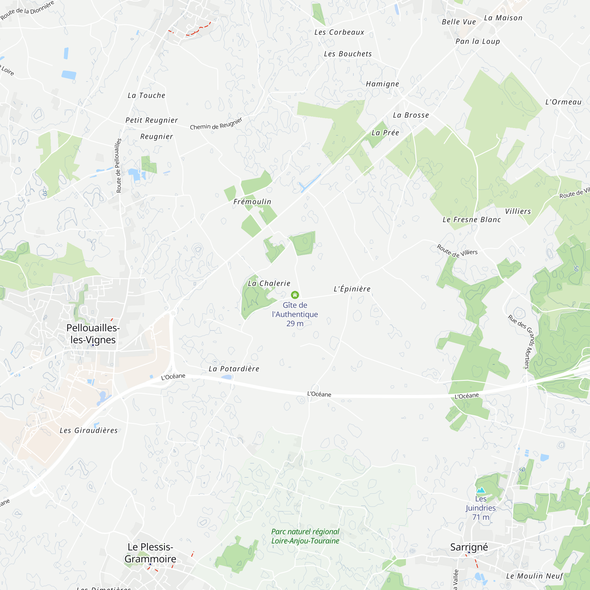 Gîte de l'Authentique map