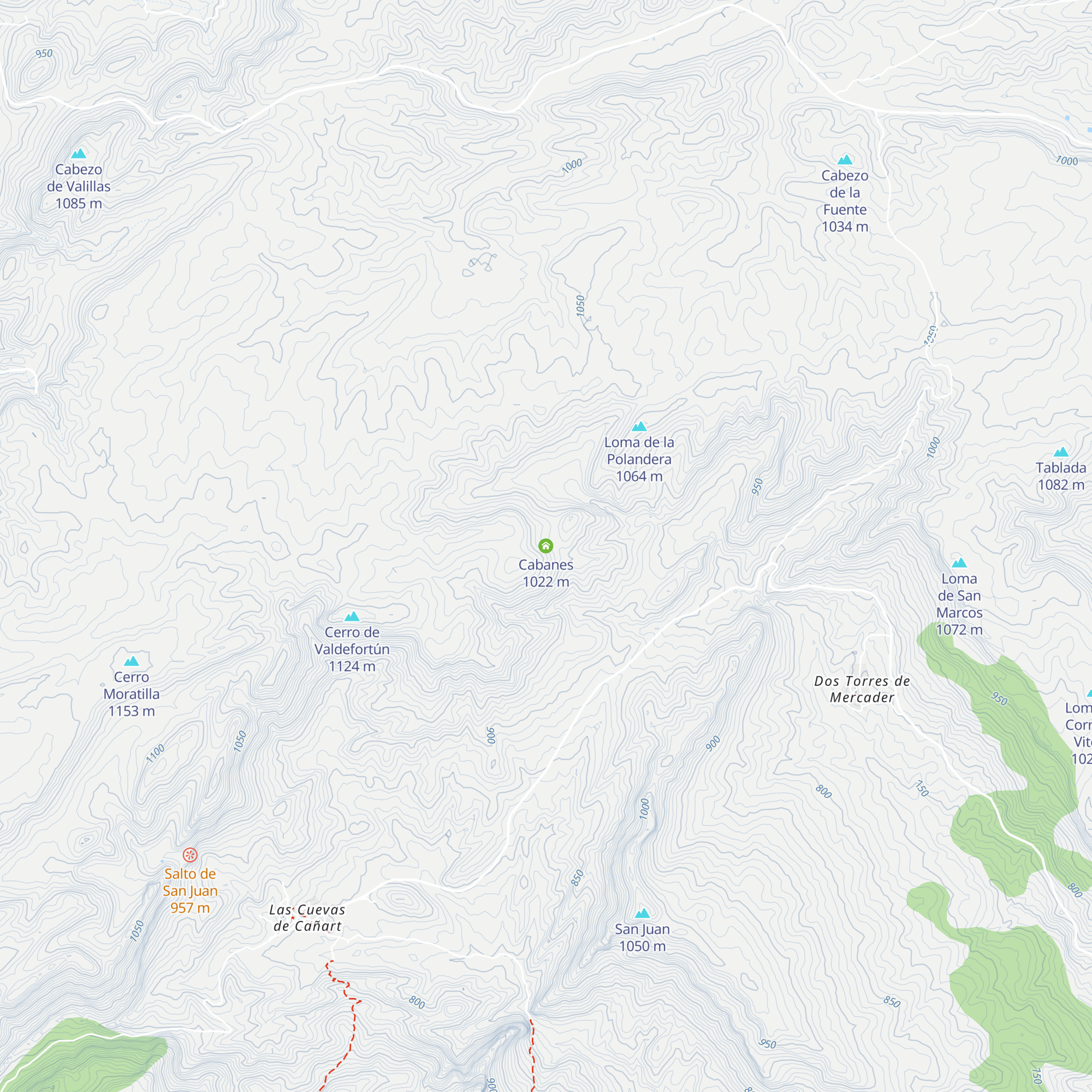 Cabanes map