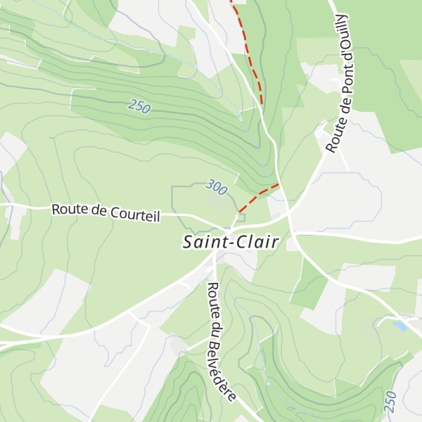 Map of La Guérardière, La Pommeraye