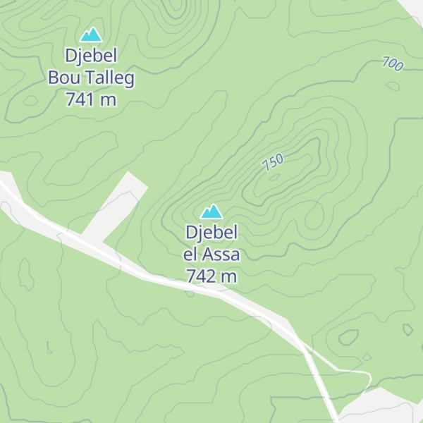 Map of Djebel el Assa
