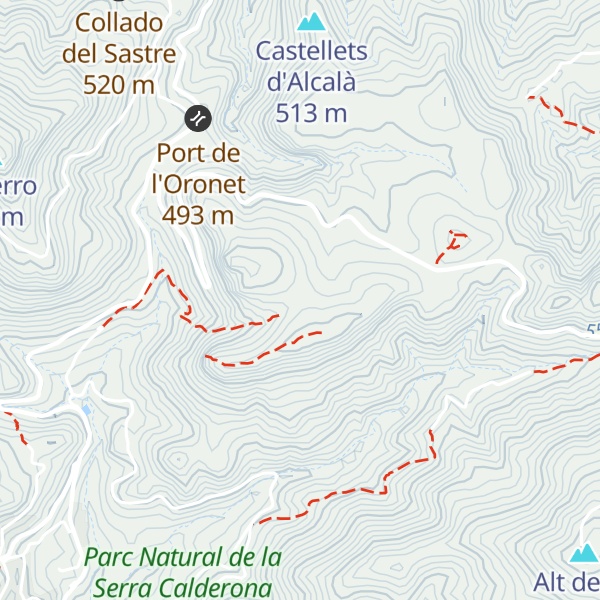 Map of Refugi del Pla de les Llomes