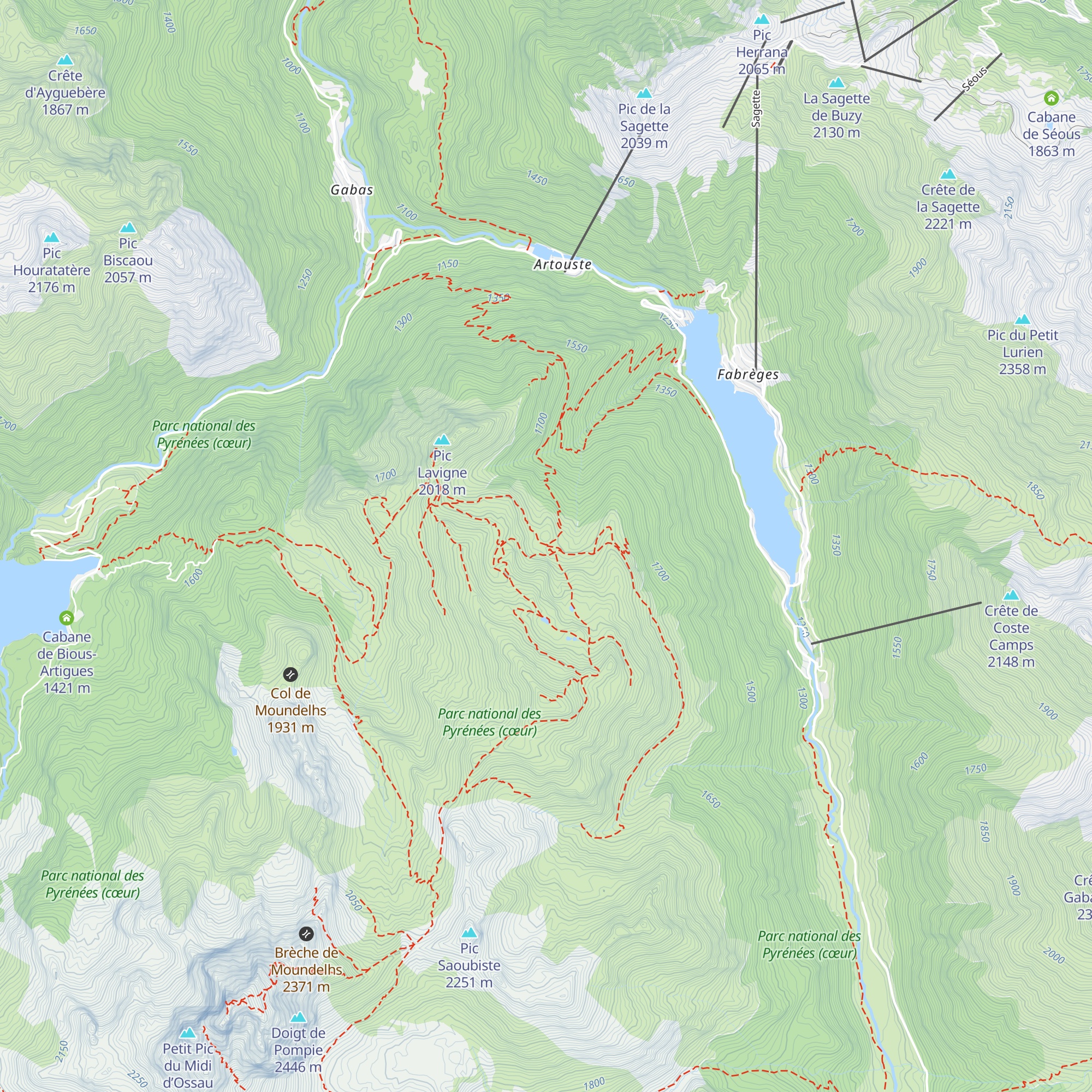 Cabane de Chérue map