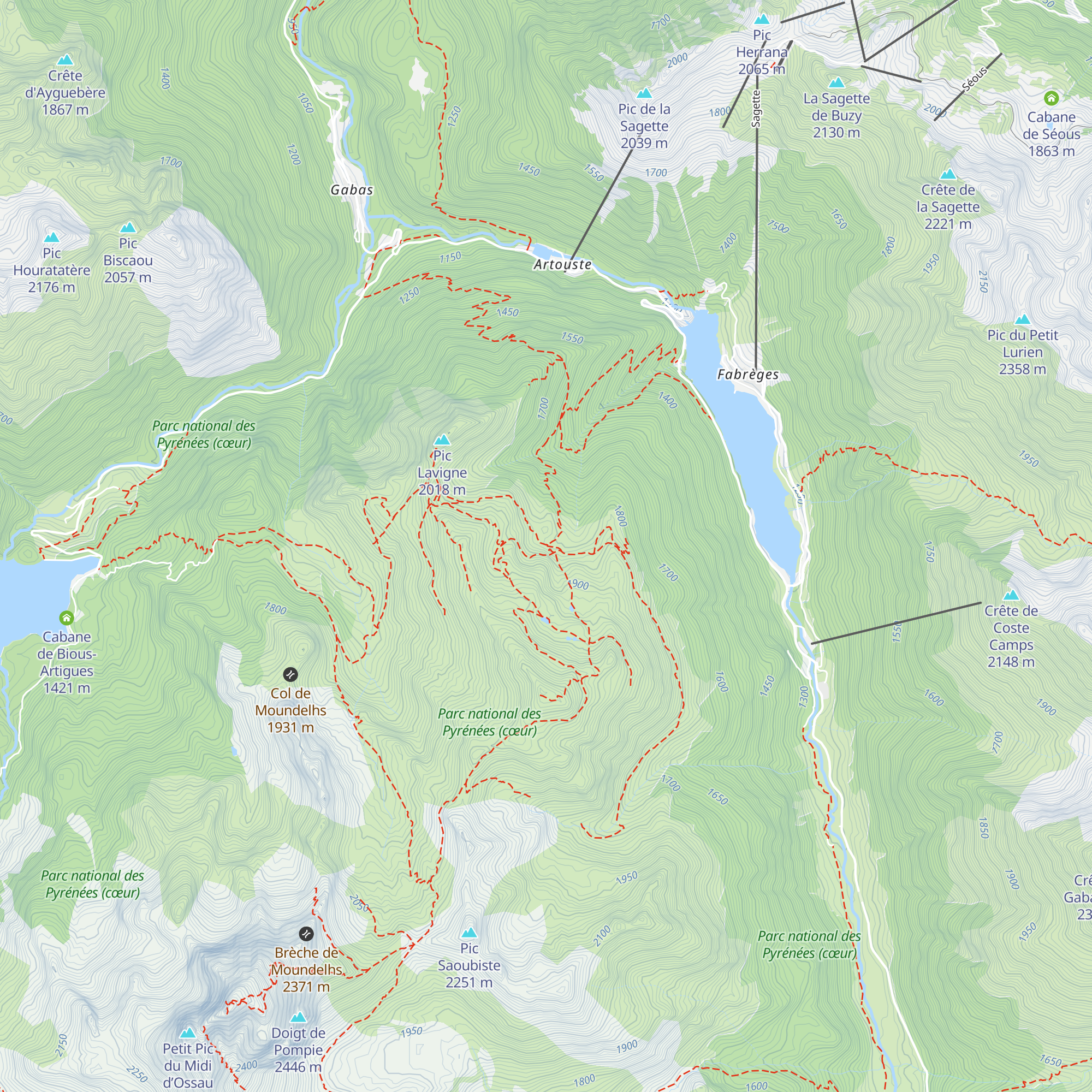 Cabane de Chérue map