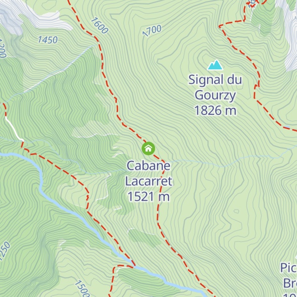 Map of Cabane Lacarret