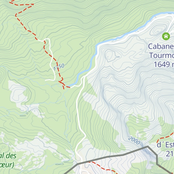 Map of Cabane de l'Araillé