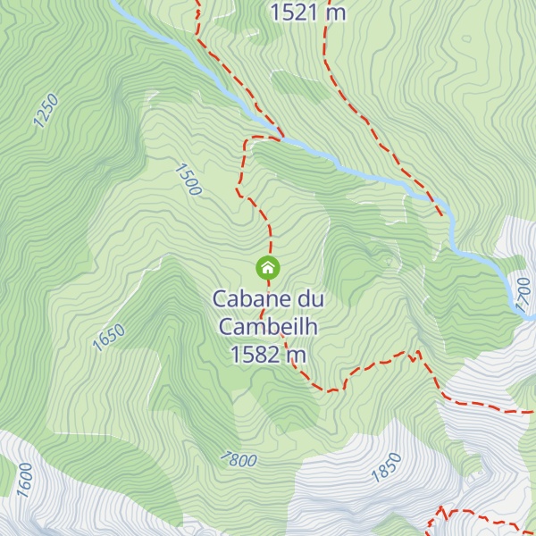 Map of Cabane du Cambeilh