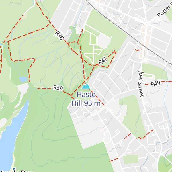 Map of Haste Hill