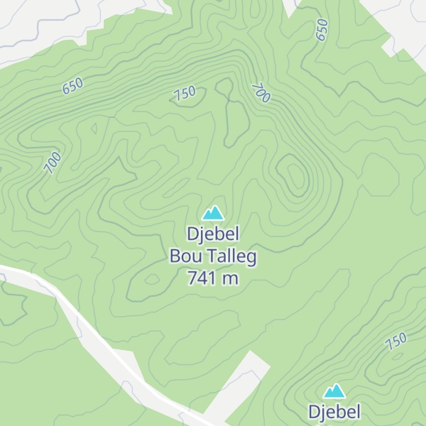 Map of Djebel Bou Talleg