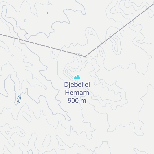 Map of Djebel el Hemam