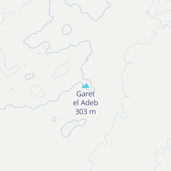 Map of Garet el Adeb