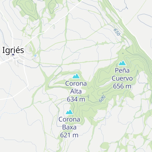 Map of Corona Alta