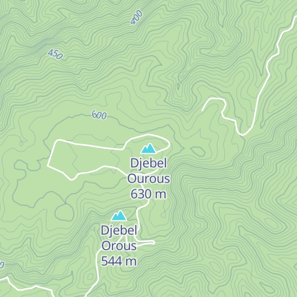 Map of Djebel Ourous