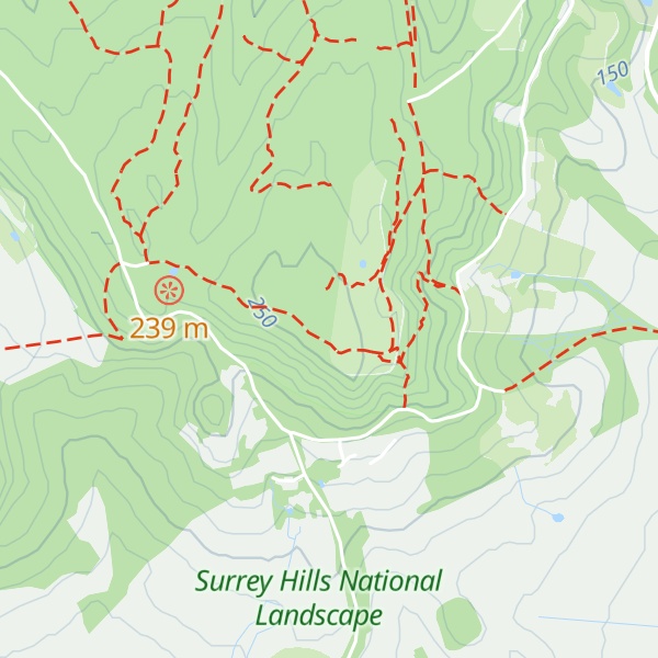 Map of Holmbury Hill