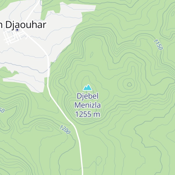 Map of Djebel Menizla