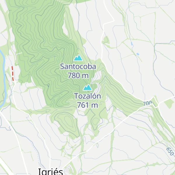 Map of Tozalón