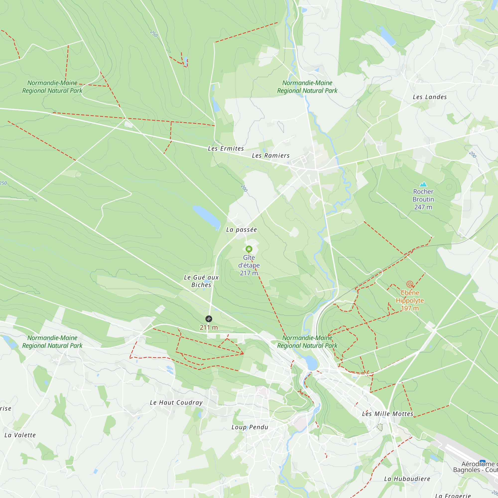 Gîte d'étape map