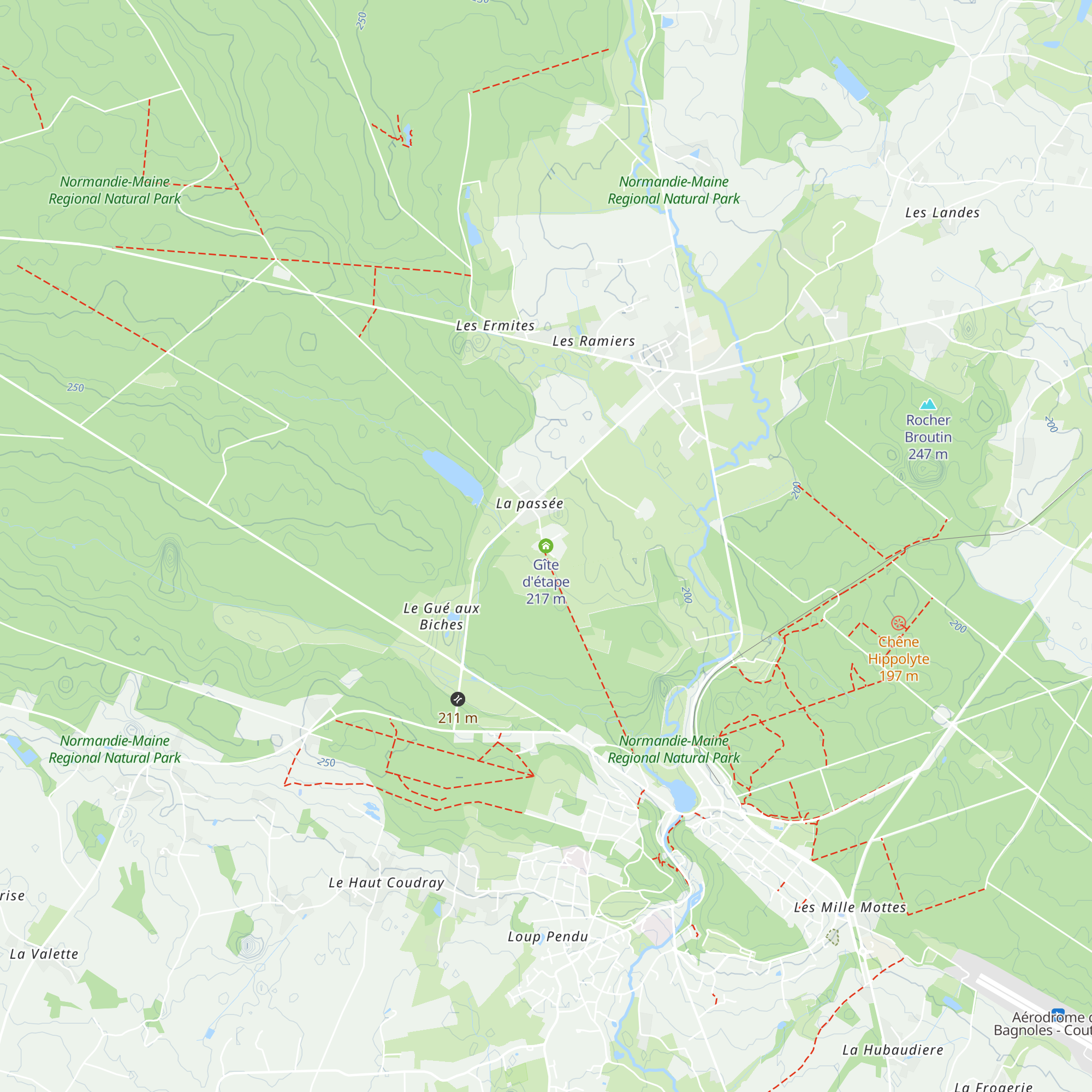 Gîte d'étape map
