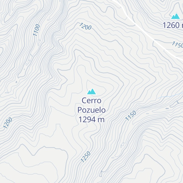 Map of Cerro Pozuelo