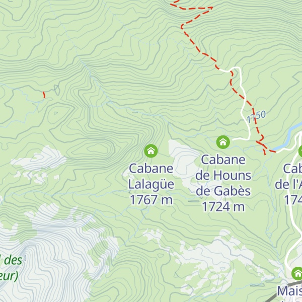 Map of Cabane Lalagüe