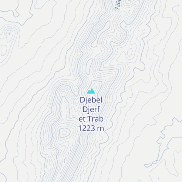 Map of Djebel Djerf et Trab