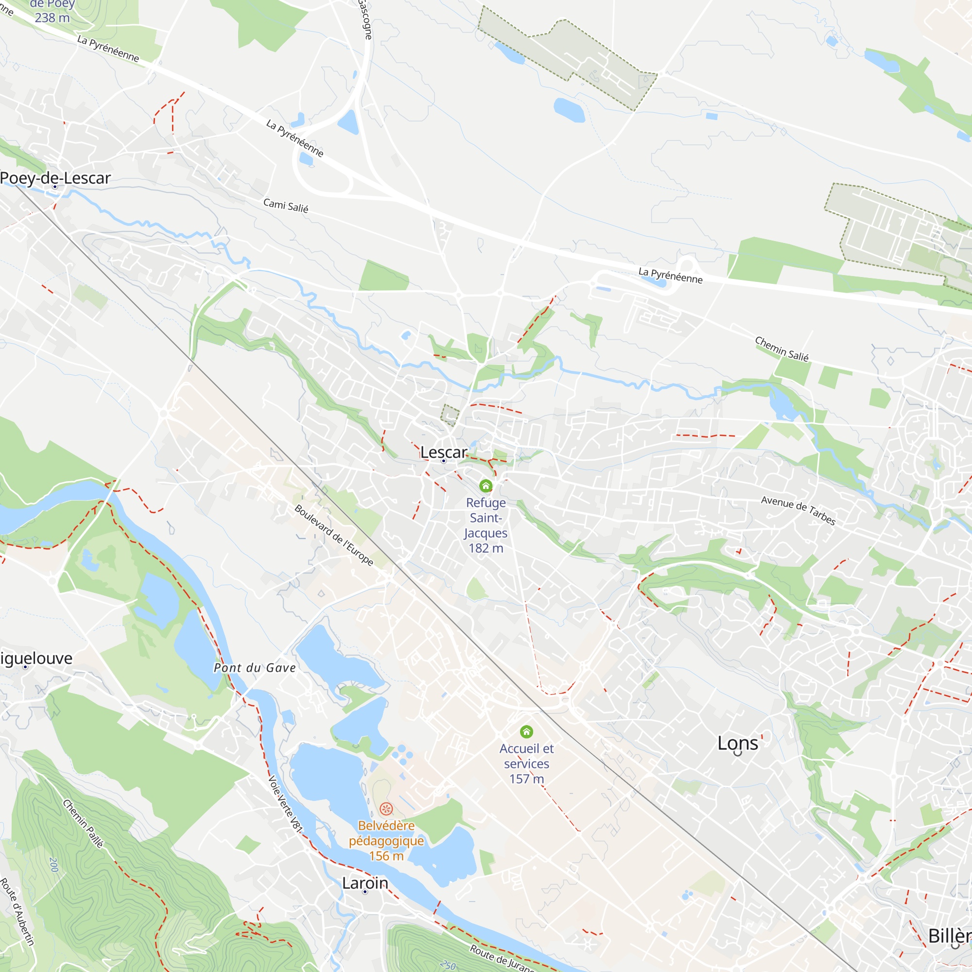 Refuge Saint-Jacques map
