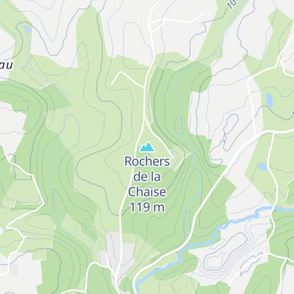 Map of Rochers de la Chaise
