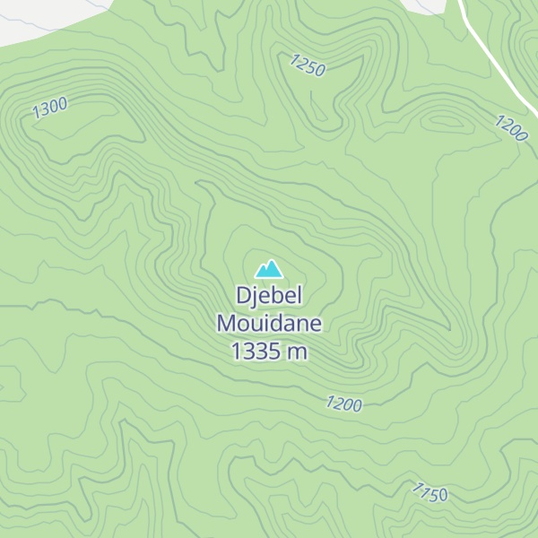 Map of Djebel Mouidane
