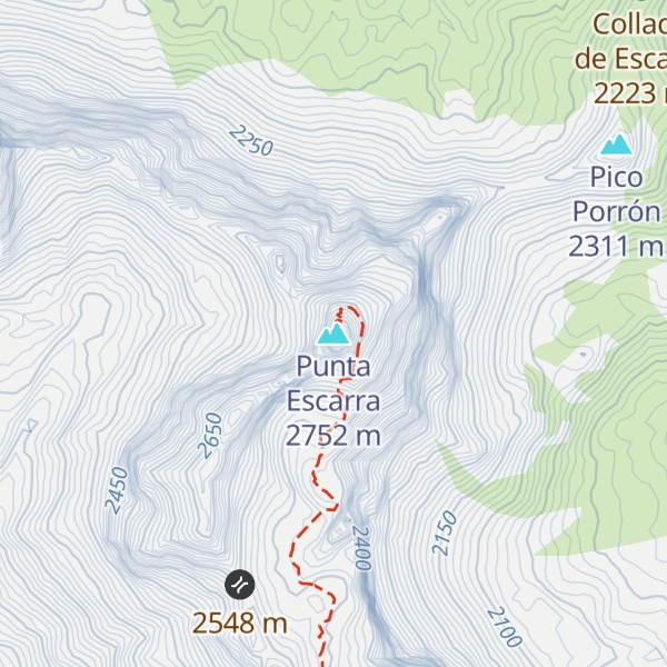 Map of Punta Escarra
