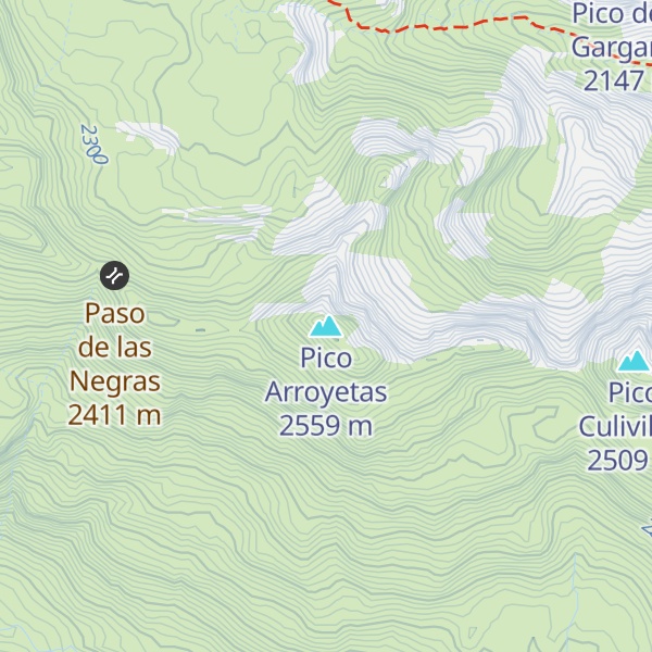 Map of Pico Arroyetas