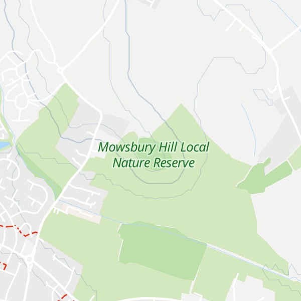 Map of Mowsbury Hill