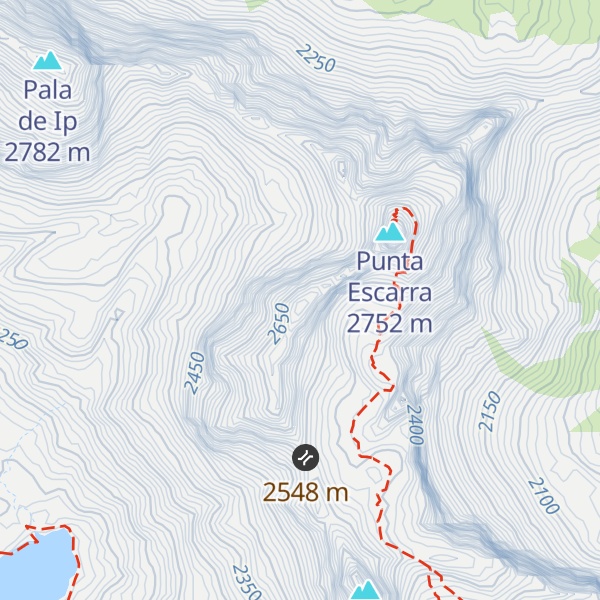 Map of Pico Balsera / Hombro de Escarra