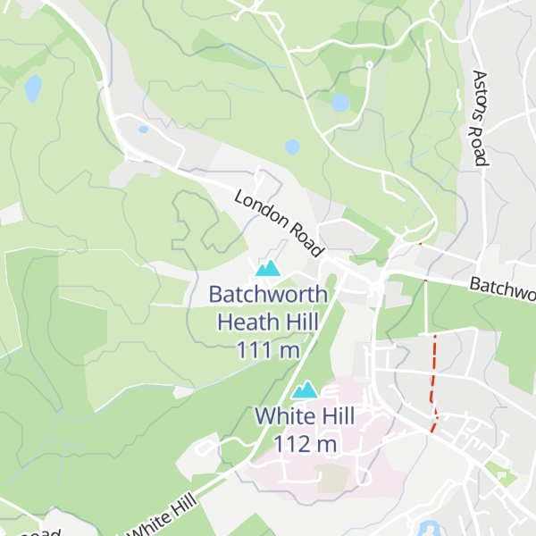 Map of Batchworth Heath Hill