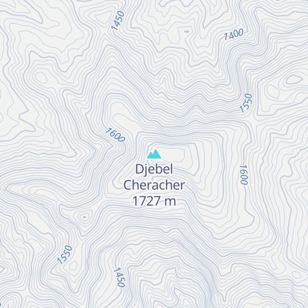 Map of Djebel Cheracher