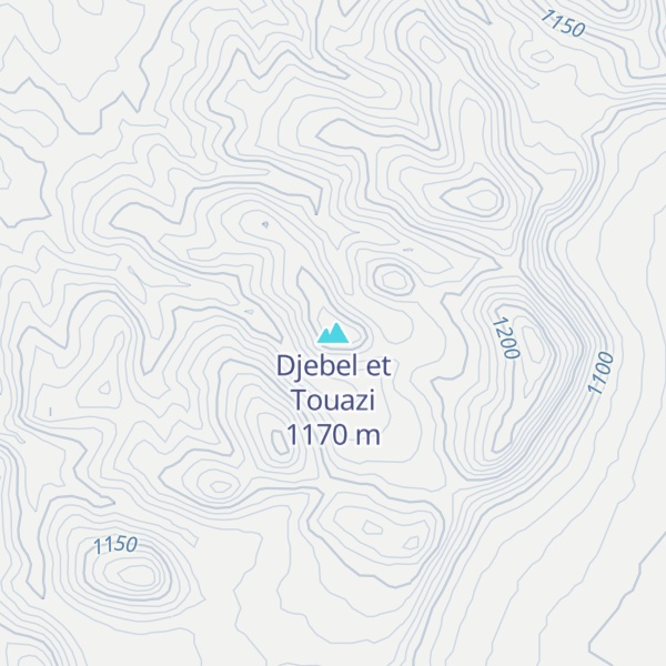 Map of Djebel et Touazi