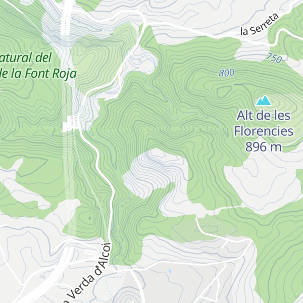 Map of Puig de les Florencies