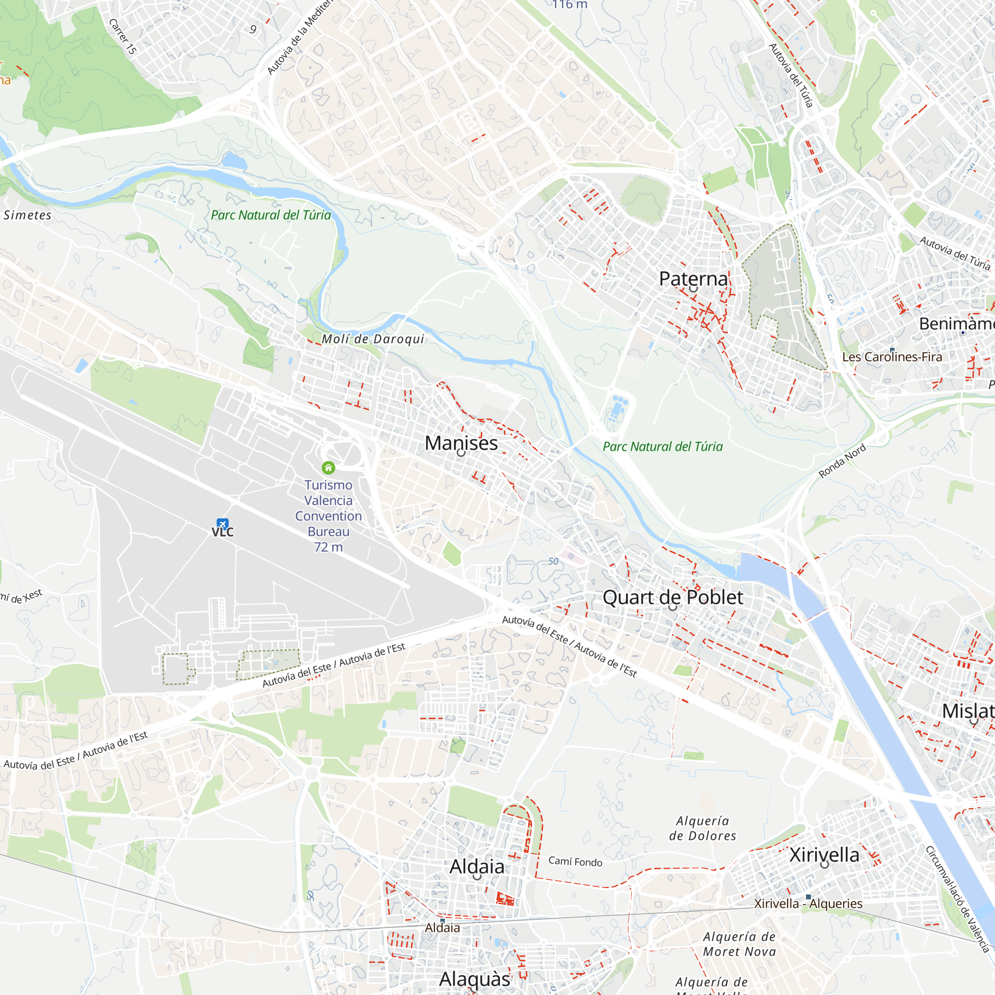 Oficina de Turisme de Manises map