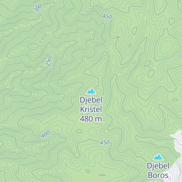 Map of Djebel Kristel